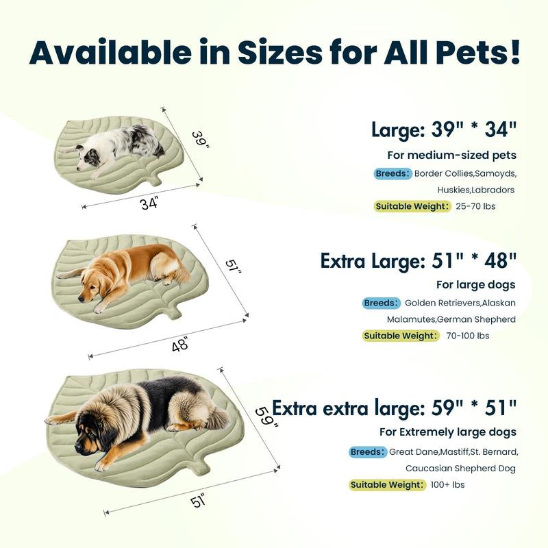 Vagascape Dog Cooling Eco-Friendly Mat, Cooling Pad, Pet Cool Mats for Dogs and Cats Use in Crate, Tunk, Camping, Outdoors, Portable, Machine Washable, Durable, without Gel