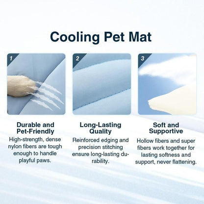 Vagascape Dog Cooling Eco-Friendly Mat, Cooling Pad, Pet Cool Mats for Dogs and Cats Use in Crate, Tunk, Camping, Outdoors, Portable, Machine Washable, Durable, without Gel